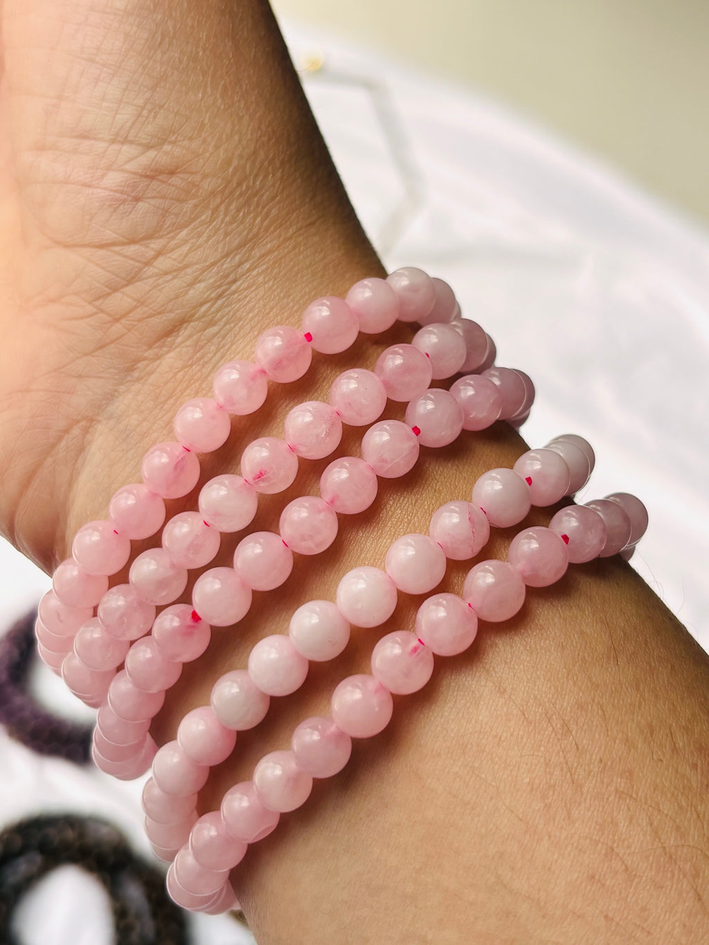 Bracciale in Quarzo rosa