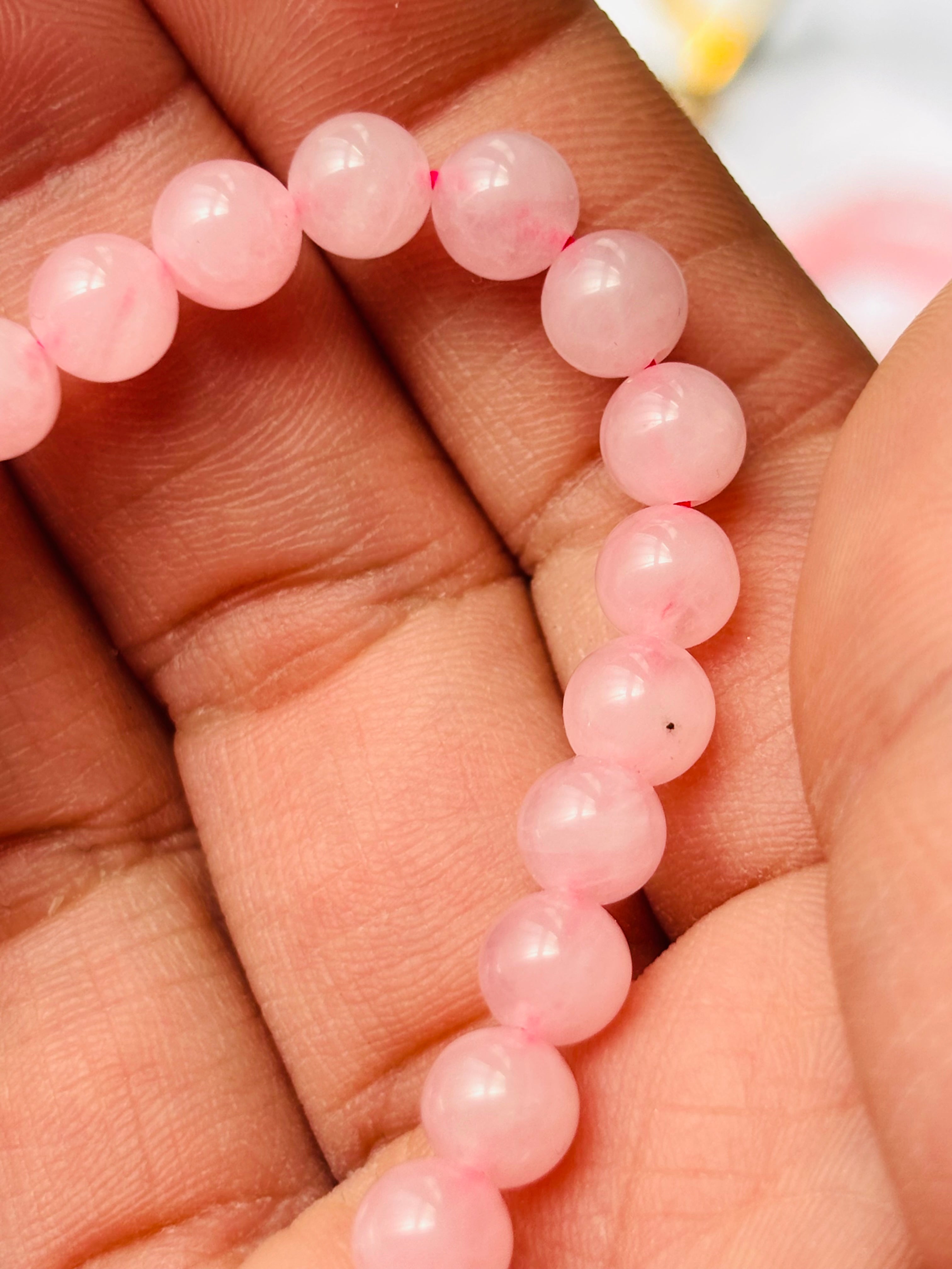 Bracciale in Quarzo rosa
