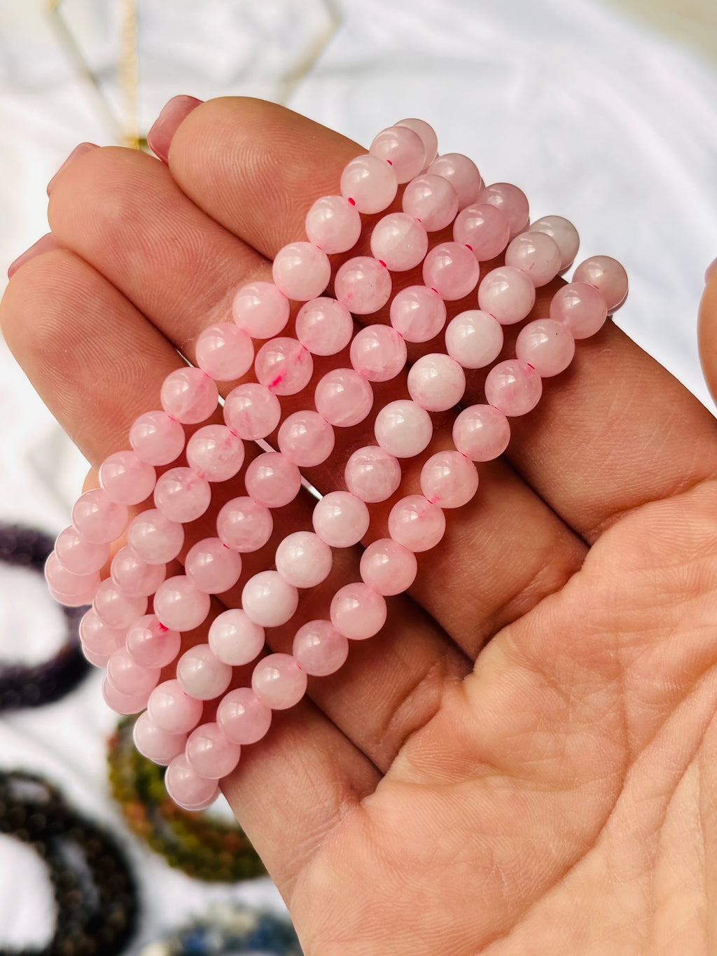 Bracciale in Quarzo rosa