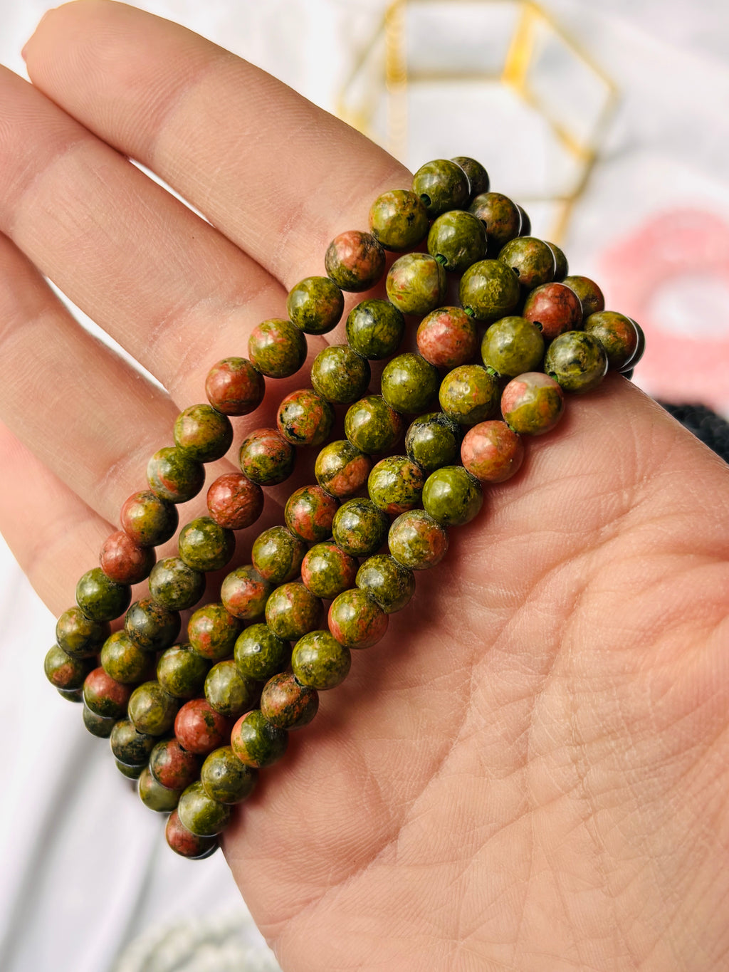 Bracciale in Unakite