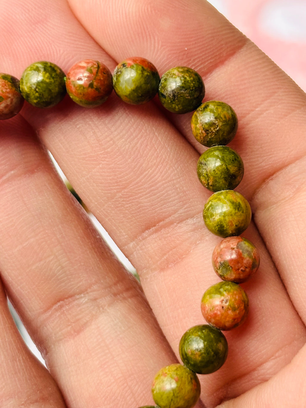 Bracciale in Unakite