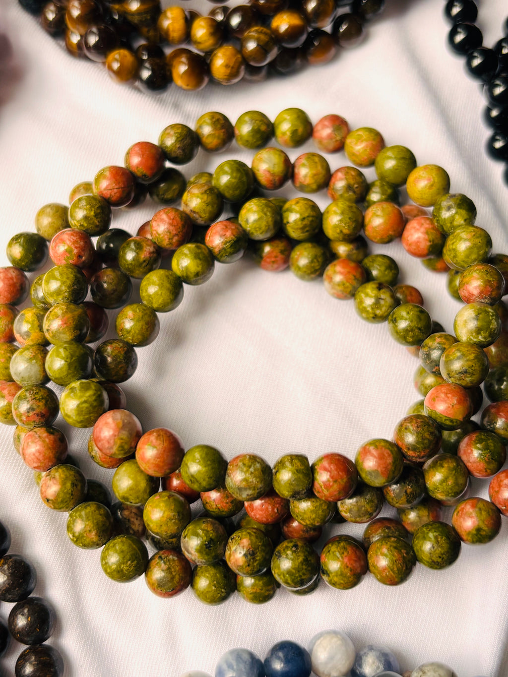 Bracciale in Unakite