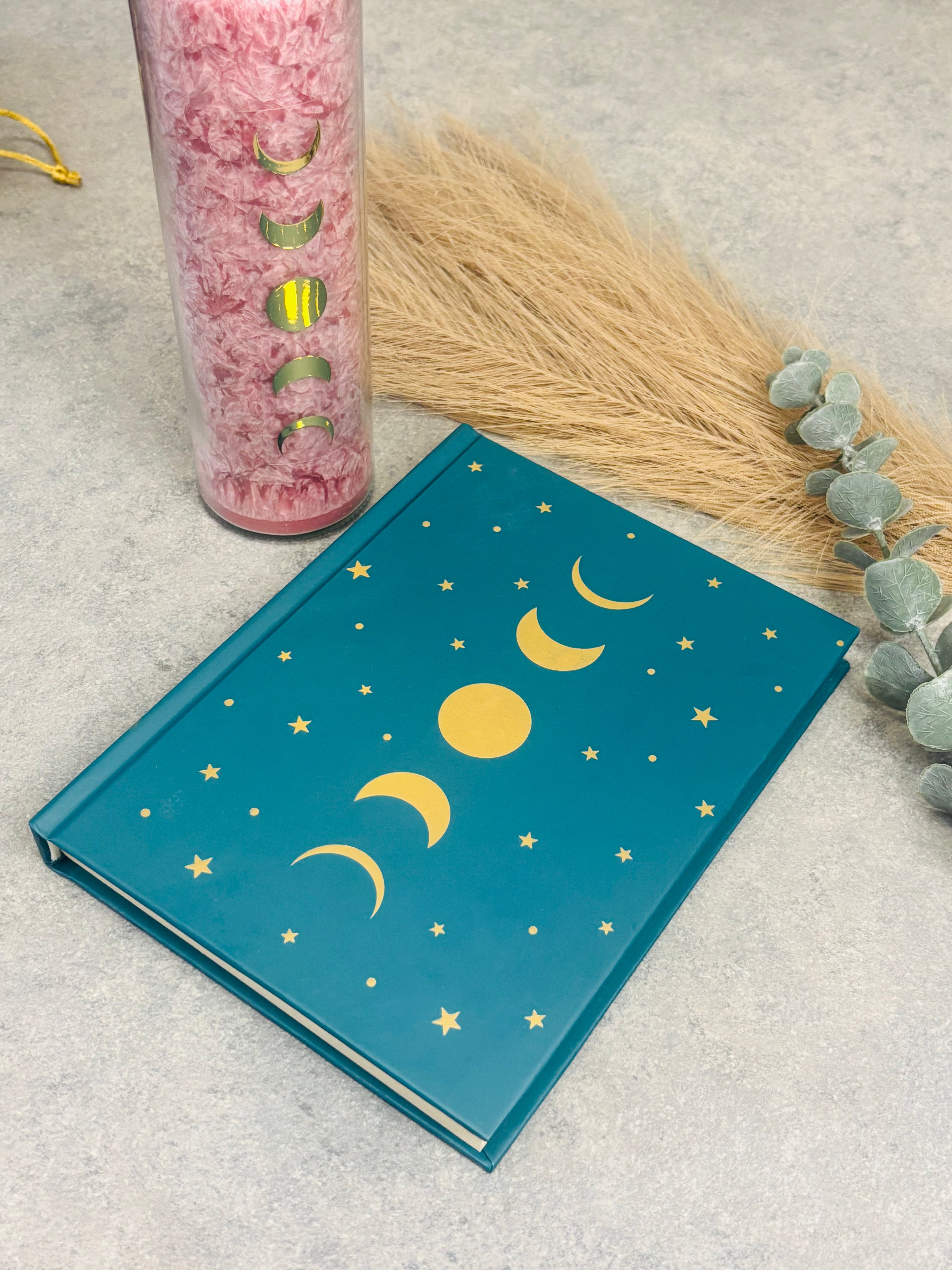 Quaderno fasi lunari blu