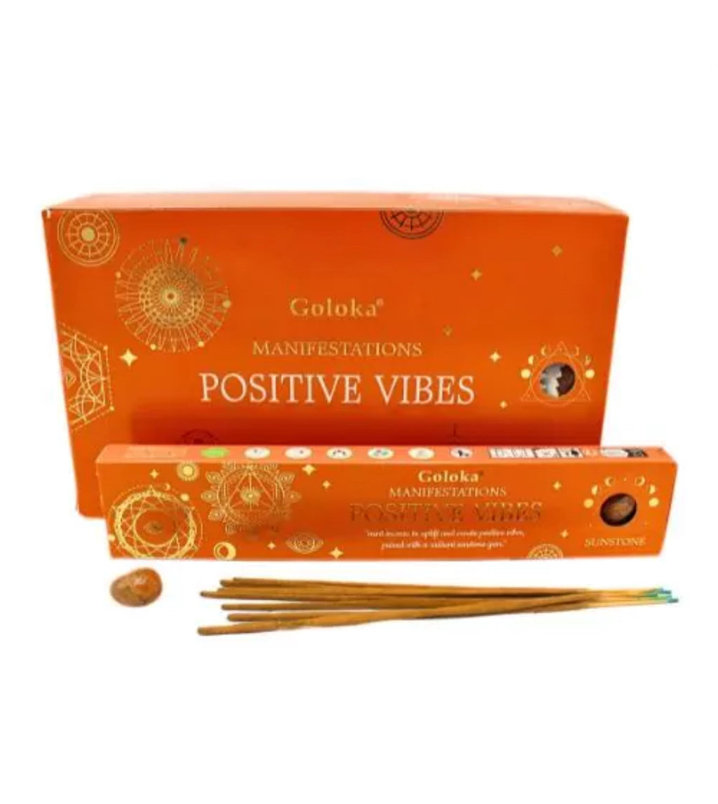 Incenso Manifestazioni con Pietra del sole - Positive vibes
