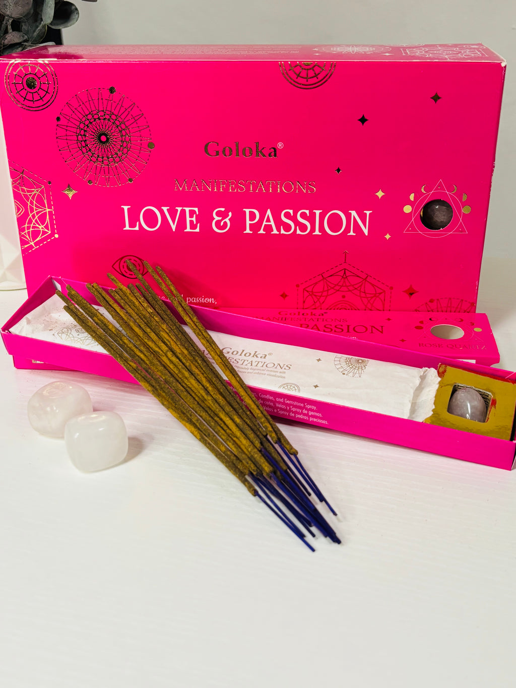 Incenso Manifestazioni con Quarzo Rosa - Love & Passion