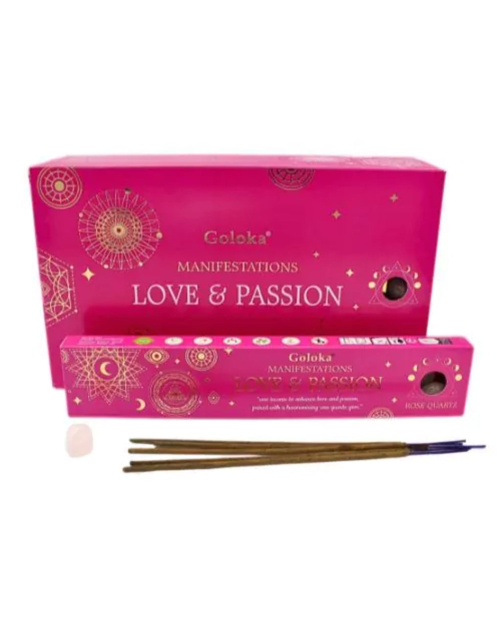 Incenso Manifestazioni con Quarzo Rosa - Love & Passion