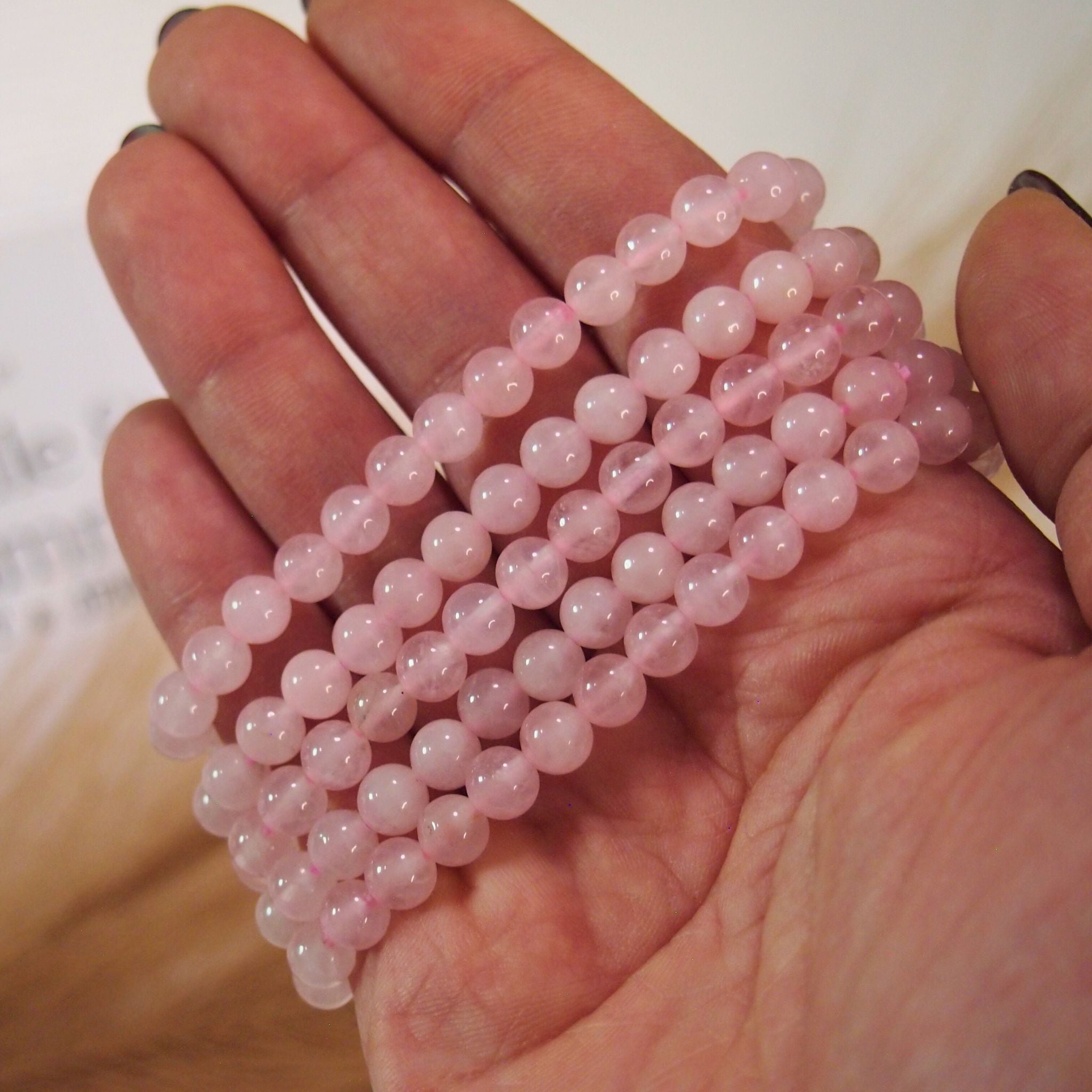 Bracciale in Quarzo rosa