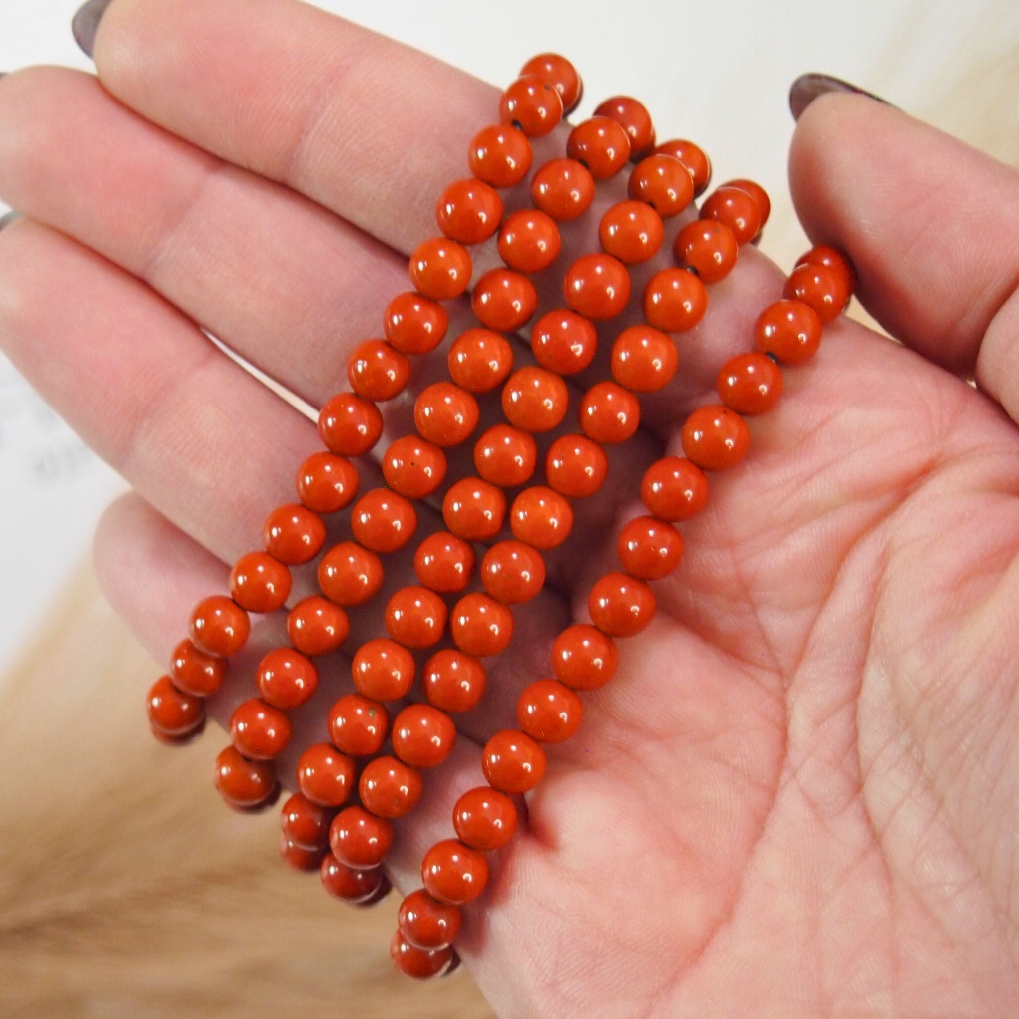 Bracciale in Diaspro rosso