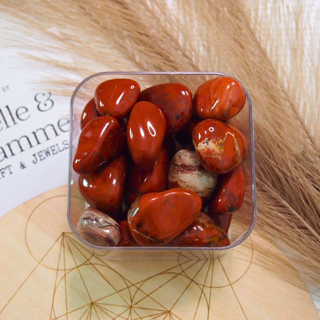 Diaspro rosso - Pietra burattata