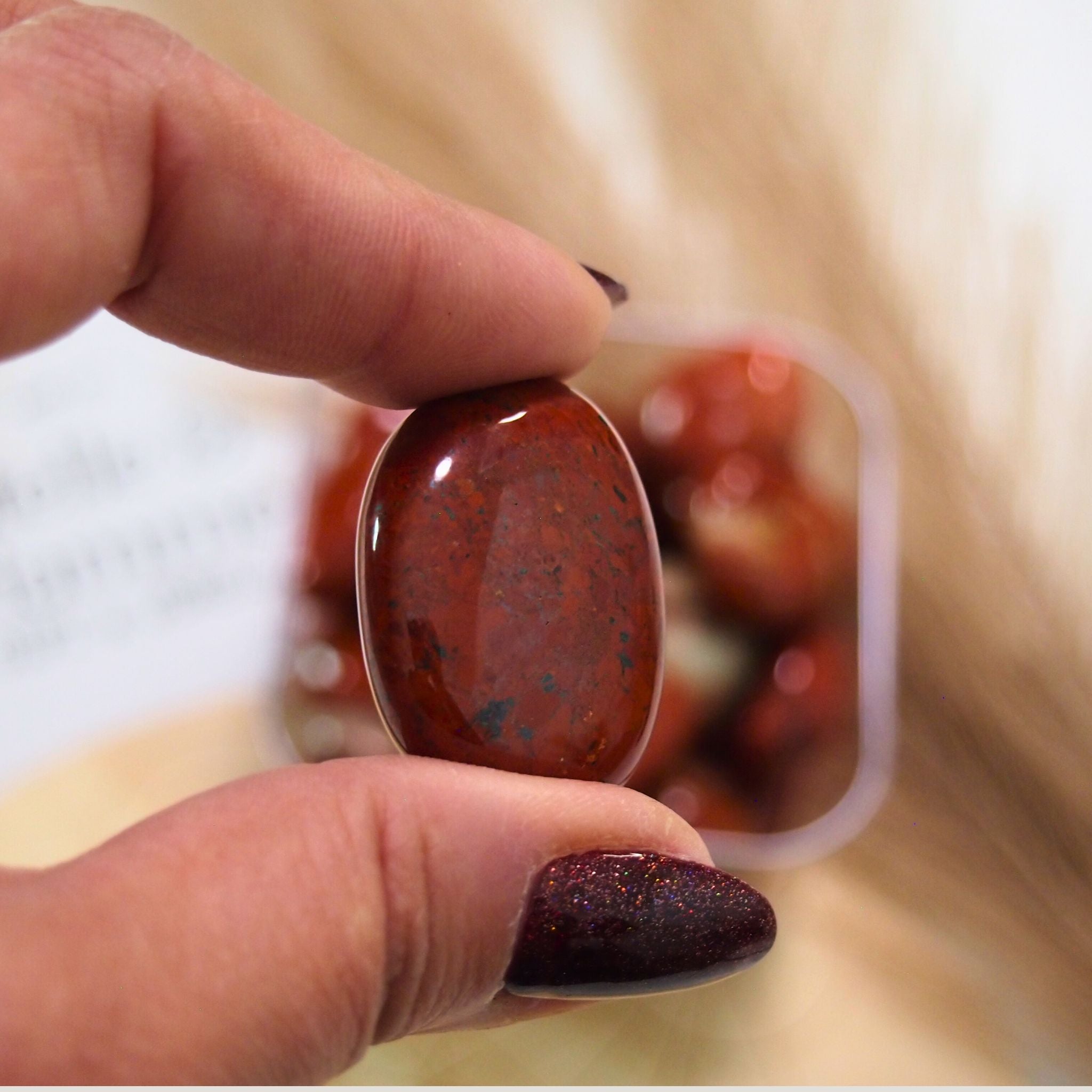 Diaspro rosso - Pietra burattata