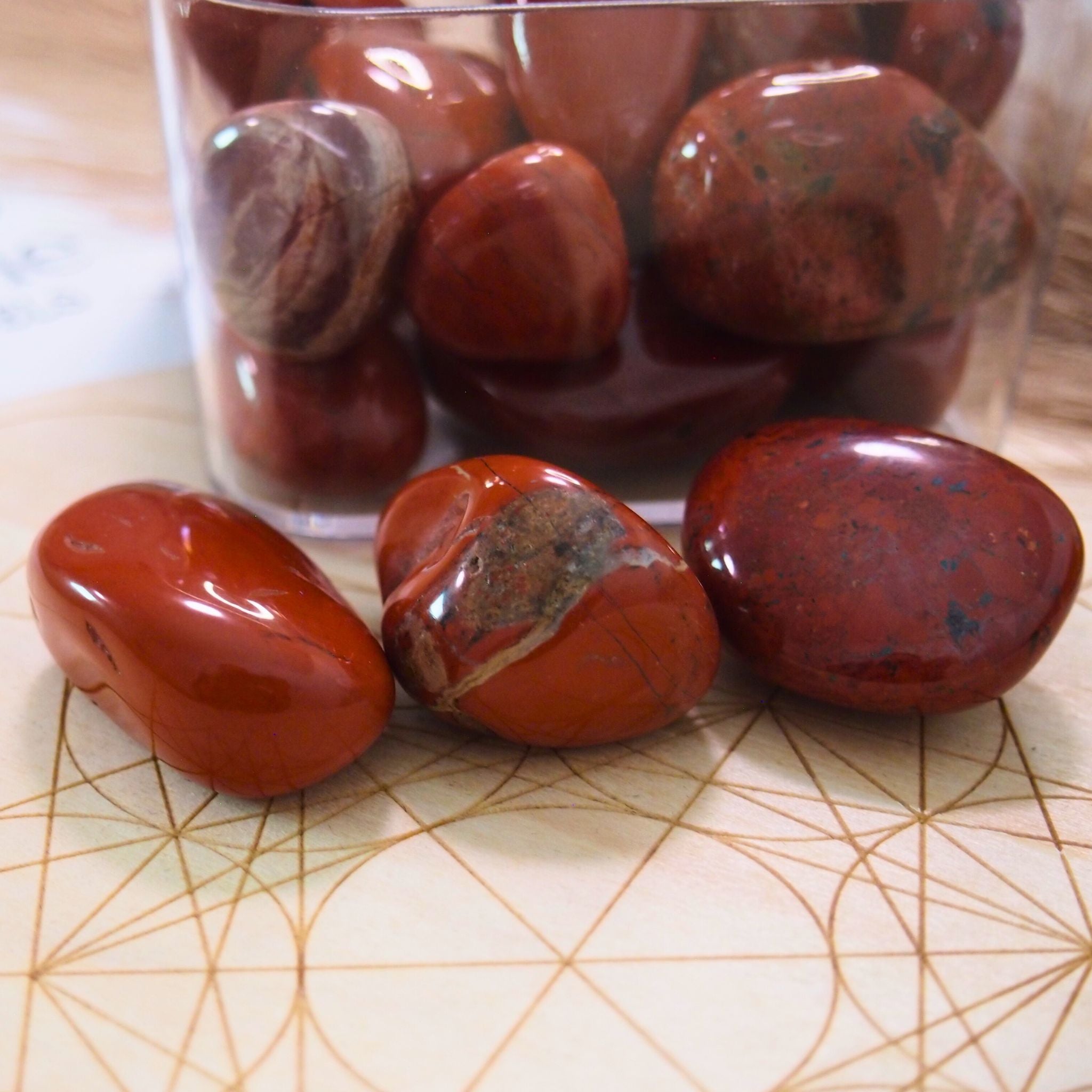 Diaspro rosso - Pietra burattata