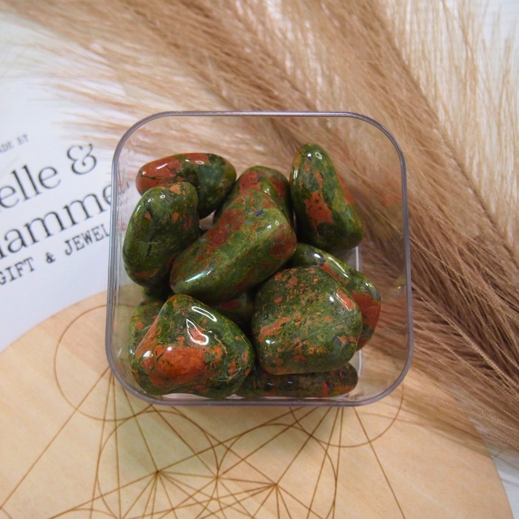 Unakite - Pietra burattata