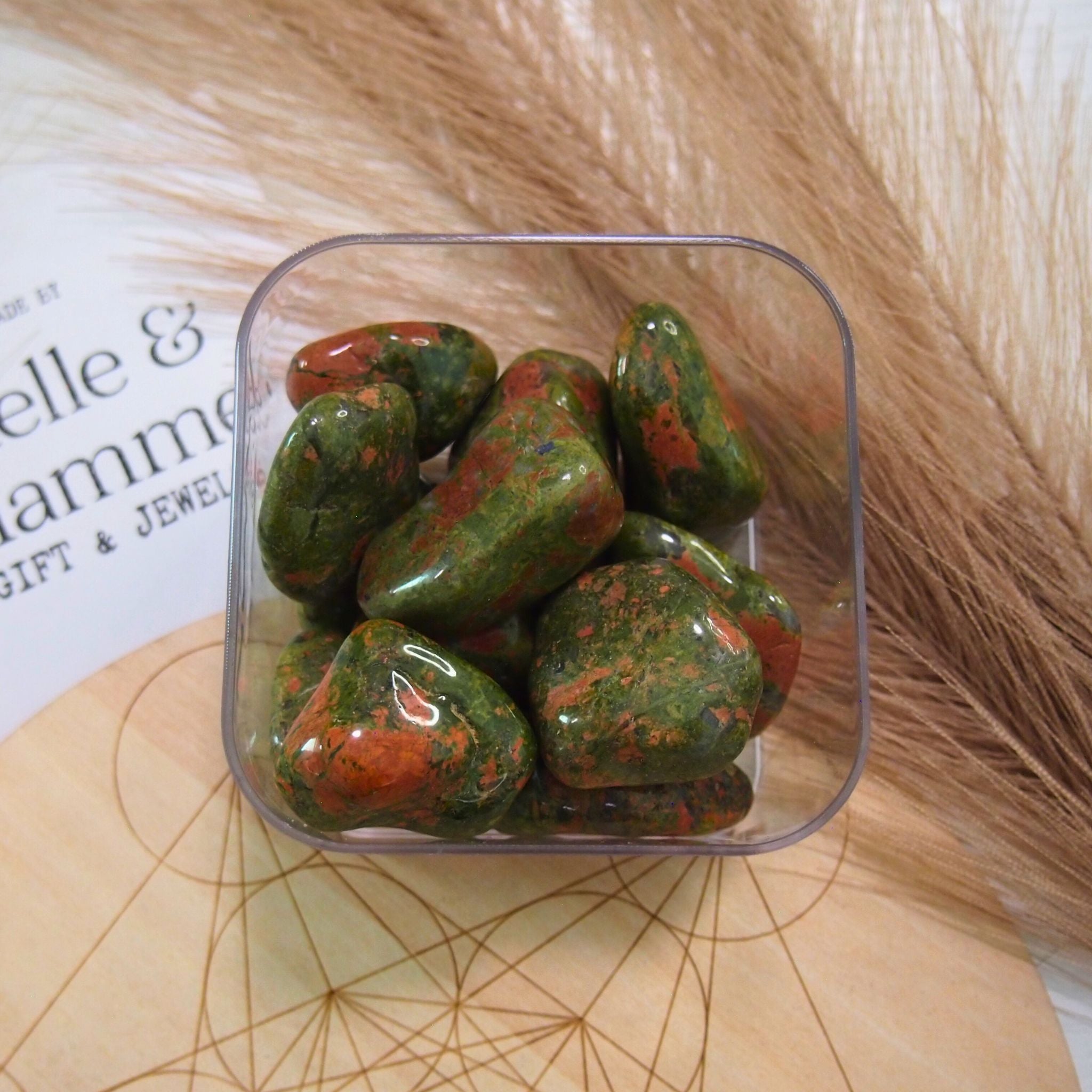 Unakite - Pietra burattata