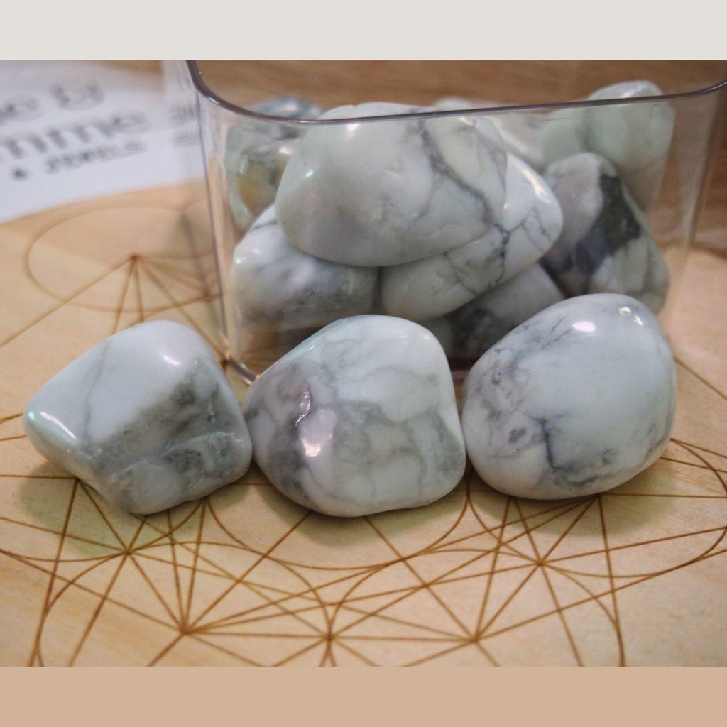 Howlite Bianca - Pietra burattata