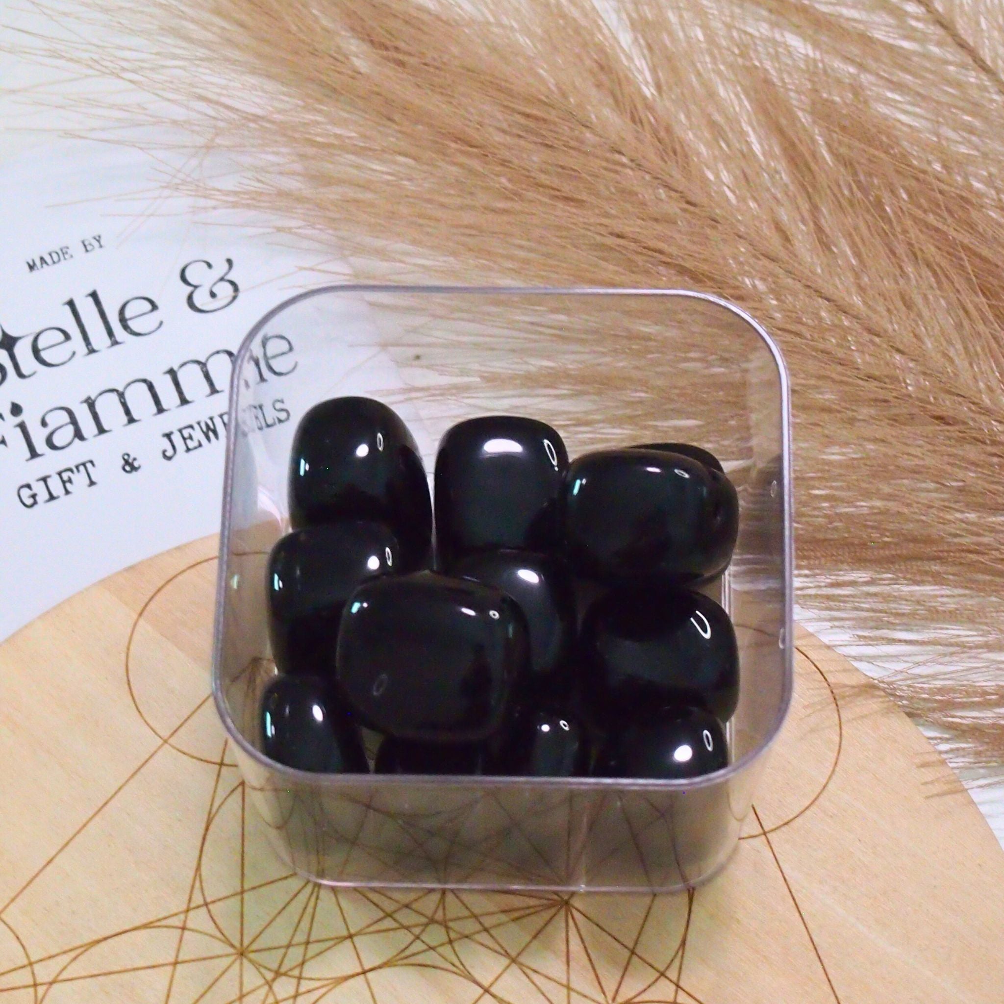 Ossidiana nera - Pietra burattata