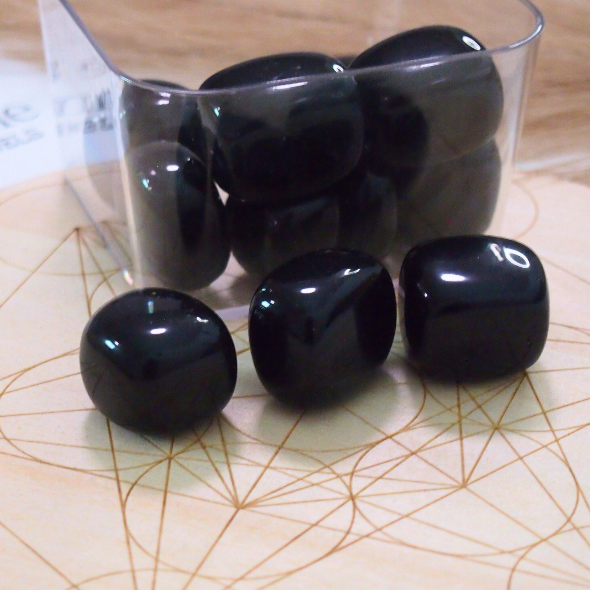 Ossidiana nera - Pietra burattata