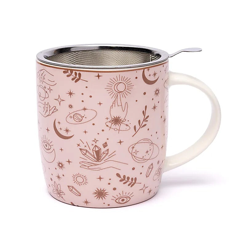 Tazza con filtro da te - Simboli mistici
